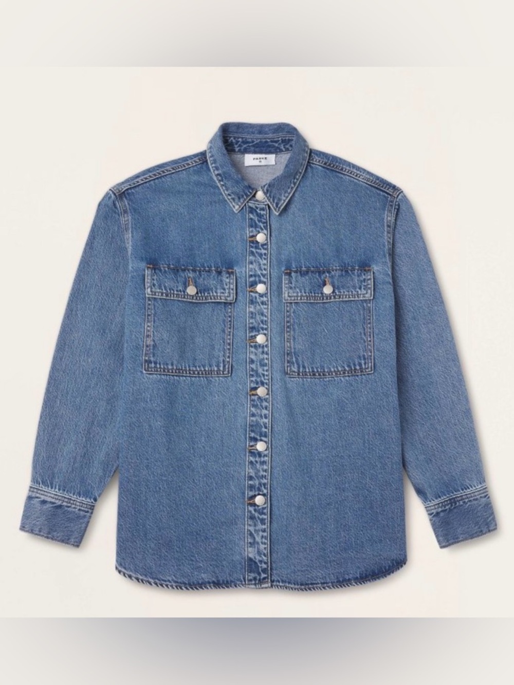 PARKE X TARGET PLUS SIZE 1X Long Sleeve Denim Shacket Medium Wash NWT SOLD OUT